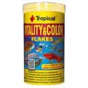 TROPICAL Vitality & Color vitalizujúce rybie vločky s vysokým obsahom bielkovín 500 ml