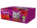 WHISKAS mokrá zmes krmiva pre mačky v omáčke 80x85g