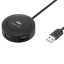 Ugreen HUB 4v1 USB-A 4xUSB-A 2.0 480Mb/s 1m čierny