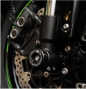 R&G odpružené klzáky KAWASAKI ZX10-R 08- ČIERNA