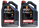 2x motorový olej Motul 8100 X-Clean EFE 5W-30 5L