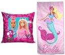 SÚPRAVA VANKÚŠOV JASIEK + osuška BARBIE PRINCESS PRE DETI