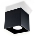 Sollux QUAD 1 stropné svietidlo Aluminium black 12W LED, SL.0022