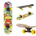 Klasický farebný skateboard DECK ABEC-7 RUBBER