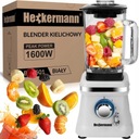 Hrnčekový mixér Heckermann SKLENÝ BLENDER VEĽKÝ VÝKONNÝ 1600 W