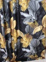 Materiál Velvet Fabric Monstera Leaves 3D Curtains