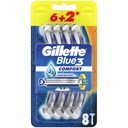 Holiace strojčeky GILLETTE Blue 3 Plus Comfort 8 ks