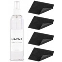 HAYNE Lens Cleaner tekutý čistiaci prostriedok na okuliare 240 ml + 4x veľká handrička