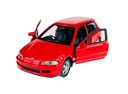 WELLY 1992 HONDA CIVIC V RED 1:34 NOVINKA