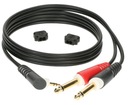 KÁBEL JACK 3,5 UHOL - 2X JACK 6,3 2m AUDIO KLOTZ