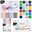 KIDEA PASTEL SET 4 ks TLUBIČKY + PERÁ + FARBY NA PLAGÁTY + PLASTIKA