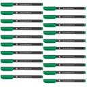 Fóliový popisovač 0,4 mm Fineliner DVD Green Set x20