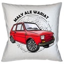 VANKÚŠ DARČEK VTIPNÝ NÁPIS FIAT 126P TLAČ