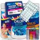 GAMIX POOL CHEMICALS CHLÓROVÝ ŠOK PH MÍNUS PH PLUS TESTOVAČ TABLET 4V1