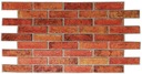 PVC nástenný panel 3D Red Brick Retro Brick