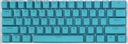 KEYCAPS Štandardné tmavomodré profily mechanickej klávesnice