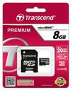 TRANSCEND 8 GB micro SD HC Class 10 Premium 20 MB/s