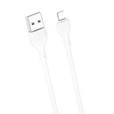 XO NB200 USB - Lightning kábel 2,0m 2,1A biely