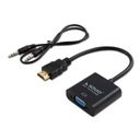 Adaptér SAVIO CL-23/B (HDMI M - D-Sub (VGA) F; 0,2