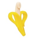 Baby Banana Soft Silicone Flexibilné prvé hryzátko na zubnú kefku 3-12 m