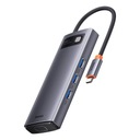 BASEUS HUB adaptér 6v1 typu C na 3x USB3.0 / PD / HDMI / VGA