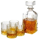 Sada karafy 4 poháre na whisky nápoje 900ml 4x230ml