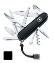 Victorinox 1.3713.3, vreckový nôž Huntsman ALL BLACK, 91 mm, 15 funkcií + prívesok