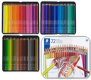 Pastelky Staedtler, 72 farieb, kovová krabička, 3 podnosy