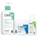 CeraVe Set Hydratačný balzam 340g, Čistiaci gél na umývanie 236ml