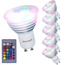 SMART ŽIAROVKA 6ks GU10 LED RGB NA DIAĽKOVÉ OVLÁDANIE