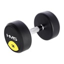 Pogumovaná okrúhla chrómová činka HG Pro 14 kg HMS