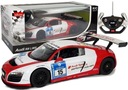 Auto na diaľkové ovládanie R/C Audi R8 LMS Rastar 1:14 White and Red