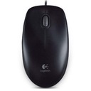 Logitech Mouse B100, 800 DPI, optická, 3. trieda, káblové USB, čierna