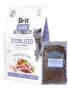 BRIT CARE CAT STERILIZOVANÁ HMOTNOSTNÁ KAČICA + MORKA (podľa hmotnosti) 1 kg