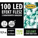 100LED zelené vonkajšie svietidlá s bleskom