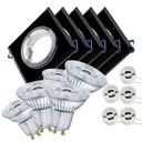 5x HALOGEN GLASS + LED svietidlo GU10 OSRAM