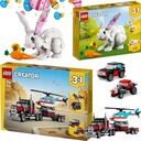 LEGO CREATOR 3V1 31146 NÁKLADNÉ VOZIDLO + LEGO 31133 VIANOČNÝ DARČEK BIELY KRÁLIK