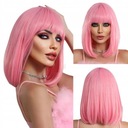 Rovná syntetická parochňa PINK BOB Eva2 krátka