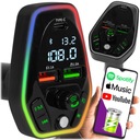 FM AUDIO BLUETOOTH VYSIELAČ MP3 RGB BT RÝCHLA NABÍJAČKA USB-C USB 3.1 18W