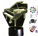 Stolná lampa Piano 16 LED PLEXIDO