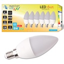 Sada 6x LED žiarovka 8W 230V C37 SMD2835 multibal