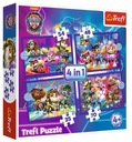 Puzzle 4v1 Hrdinovia na záchranu Trefl Paw Patrol