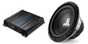 JL AUDIO 10W0V3-4 reproduktor + zosilňovač CRUNCH GPX600.2