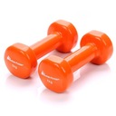 Fitness METEOR Coated Iron Činky 2 x 1kg