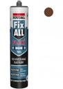 SOUDAL ELASTICKÉ GLUE FIX ALL FIXALL FLEXI Hnedá