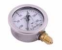 Glycerínový manometer M63 0-600 bar spodné pripojenie