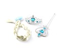 ELZY Set Braid Tiara Elsa Wand Elsa Outfit