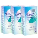 DUREX INVISIBLE CLOSE FIT tenké, tesne priliehajúce kondómy, 30 ks.