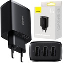 BASEUS VÝKONNÁ SIEŤOVÁ NABÍJAČKA 3x USB 17W 3,4A