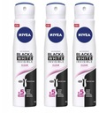 NIVEA Black White Invisible Clear deodorant 3x250